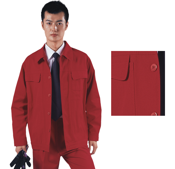 大紅色廠服