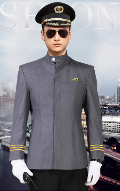 灰色保安服